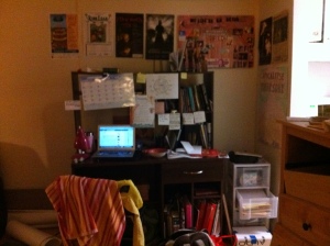 Here is the "before" of my office space.